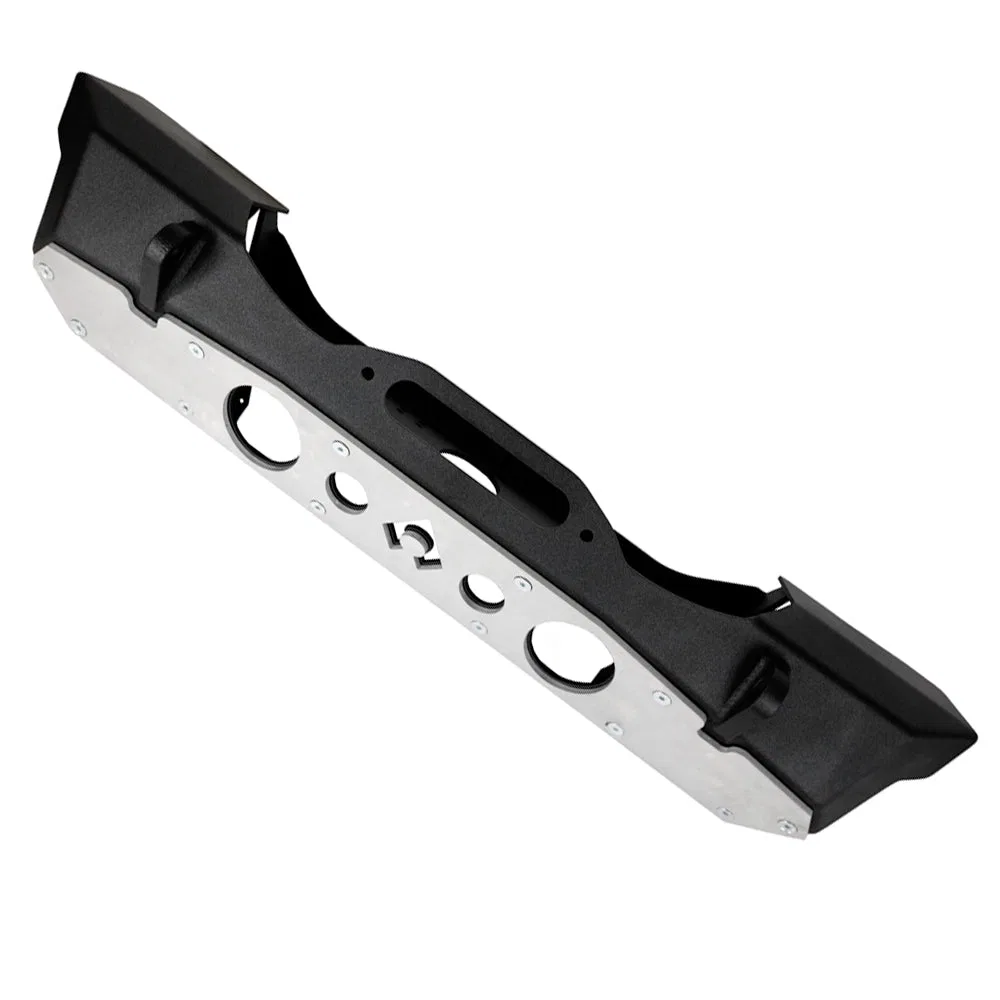 JJ8015 – ARTEC INDUST Bumper, One Piece Design Direct Fit Without Grille Guard With Integrated Winch Plate With D-Rin...
